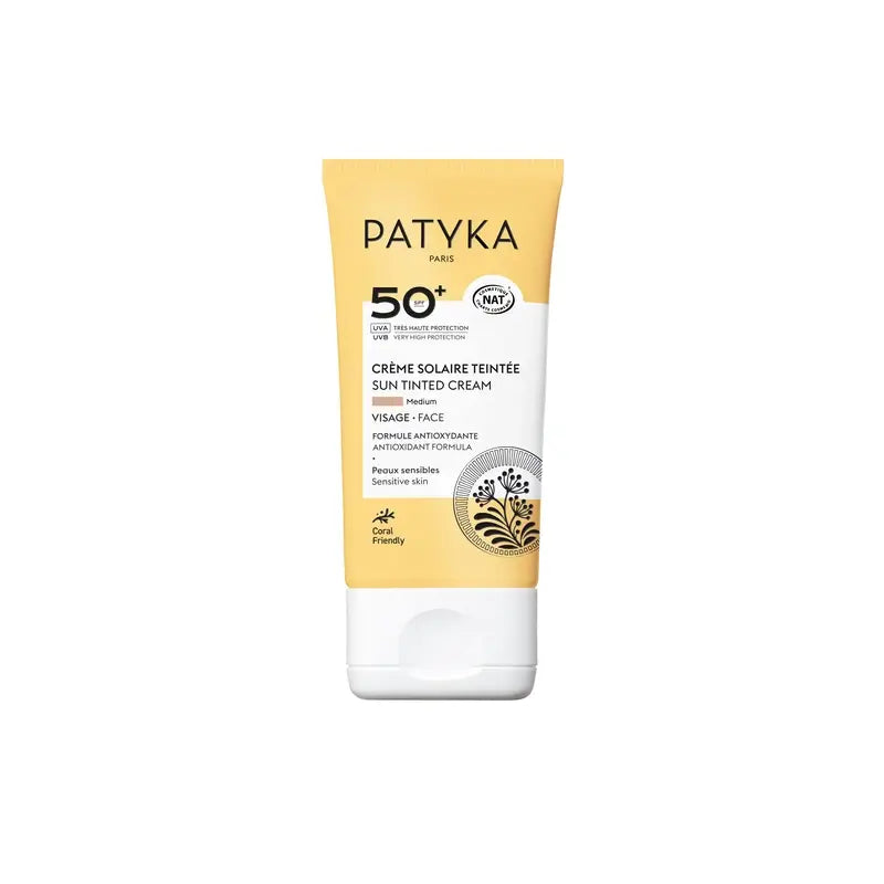 Patyka Protezione solare viso colorata Spf50 - Media, 40 ml