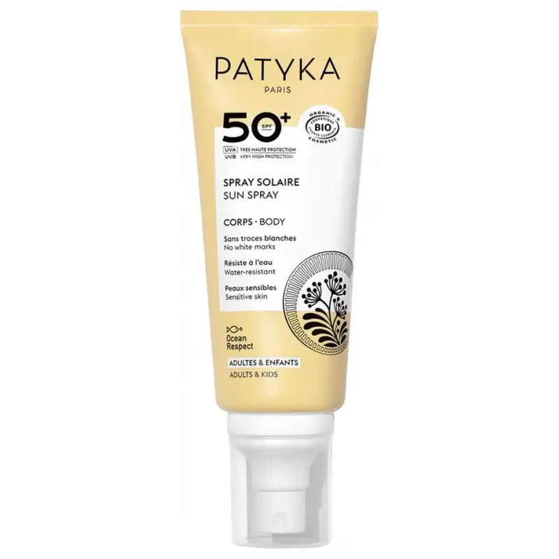 Patyka Spray solare biologico SPF50+, 100 ml