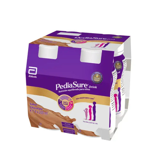 Pediasure Drink Cioccolato Bambini, 4 flaconi x 220 ml