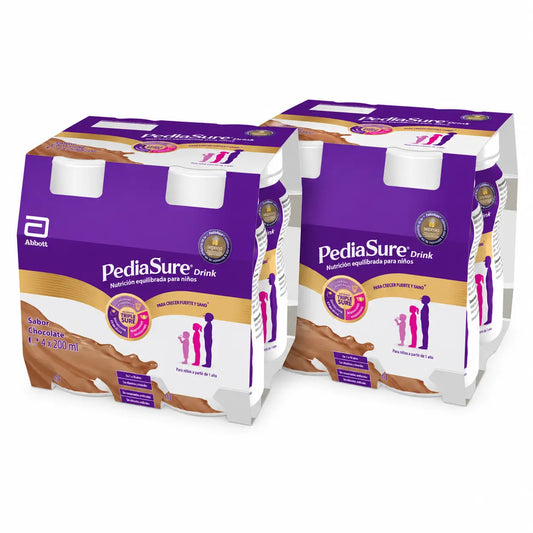 Pediasure Drink Cioccolato Bambini, 4 flaconi x 220 ml Confezione 2
