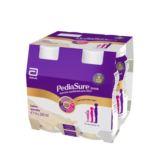 Pediasure Drink Vaniglia Bambini, 4 flaconi x 220 ml