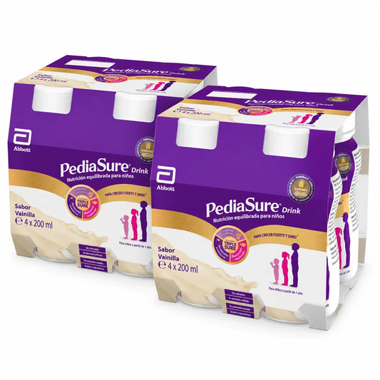 Pediasure Drink Vaniglia Bambini, 4 flaconi x 220 ml Confezione 2