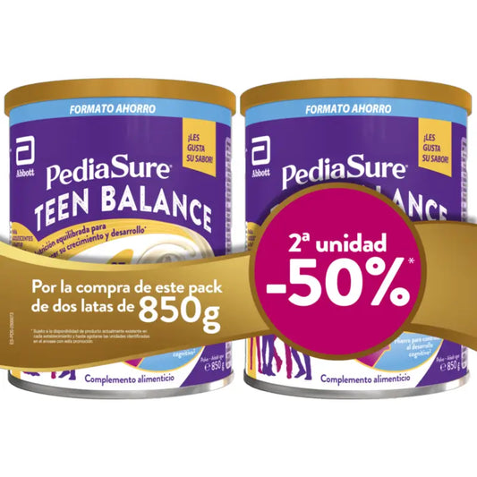 Confezione Pediasure Teen Balance alla vaniglia 2x850 g
