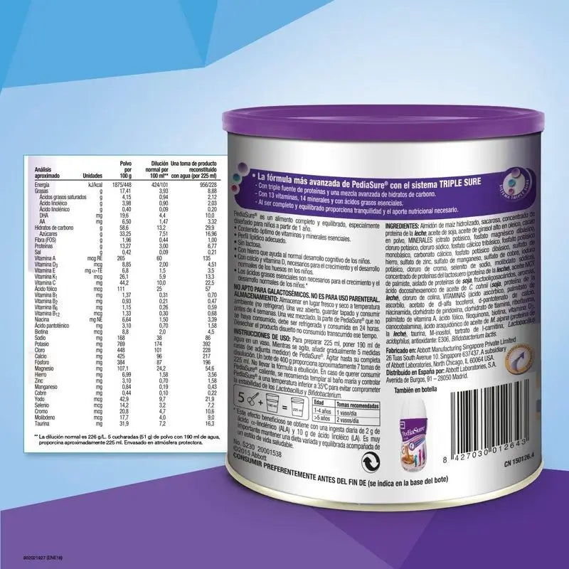 Pediasure Cioccolato Bambini, 400 g
