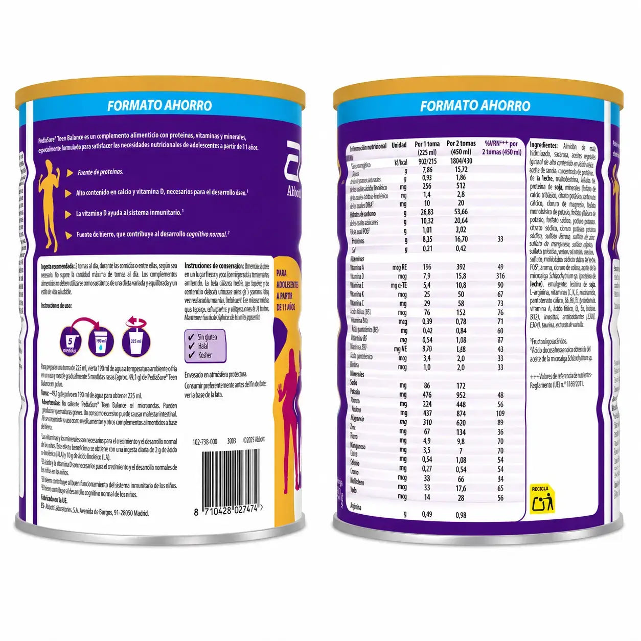 PediaSure Teen Balance al gusto di cioccolato, 850 g