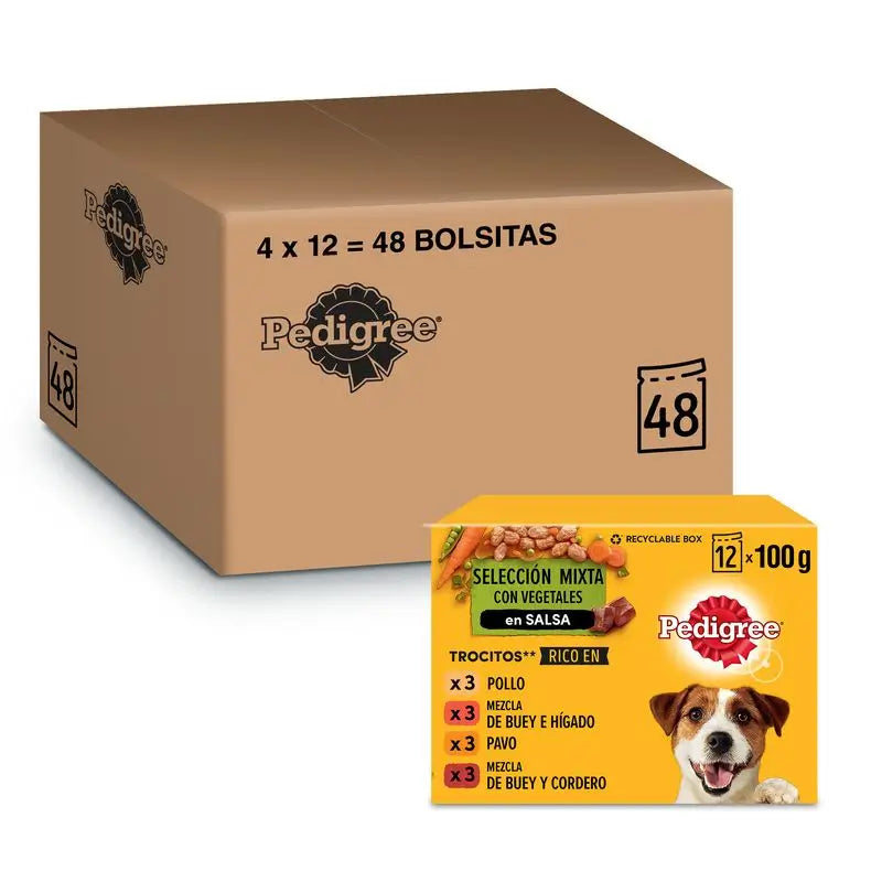 Pedigree Bustine 12Pack Salsa Mista 4X12X100