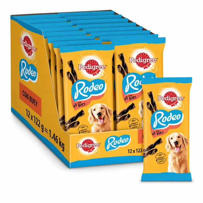 Pedigree Rodeo Beef 7 Strisce 12X122Gr