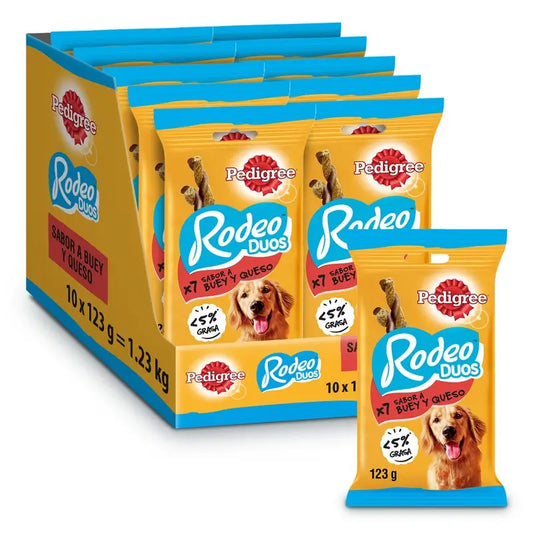 Pedigree Rodeo Duo Formaggio e Manzo 10X123Gr