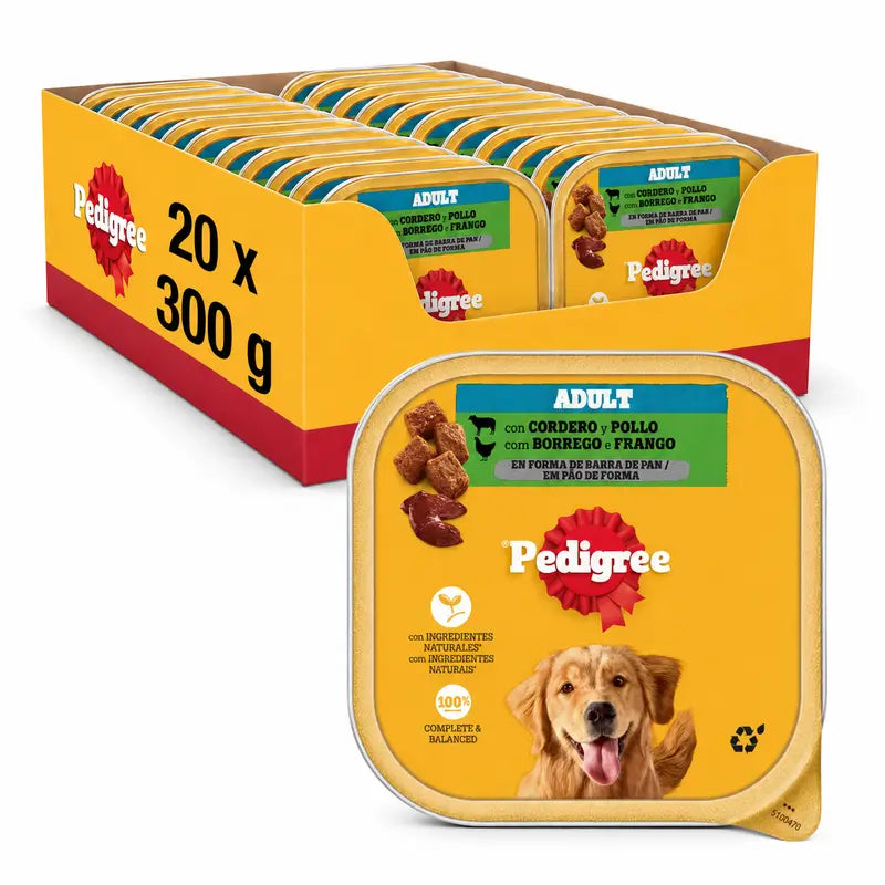Pedigree Pollo Agnello Scatola di porzioni 20X300Gr