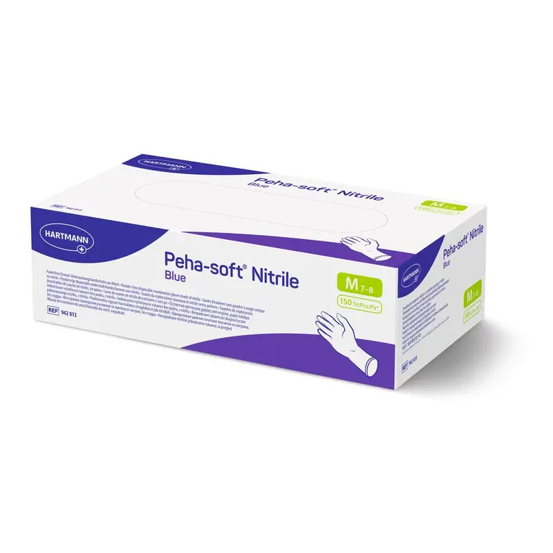 Guanti in nitrile Peha-Soft Blu Taglia M , 150 pz.