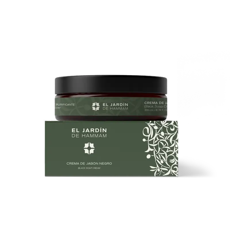 Il giardino dell'Hammam Crema di sapone nero, 200 ml