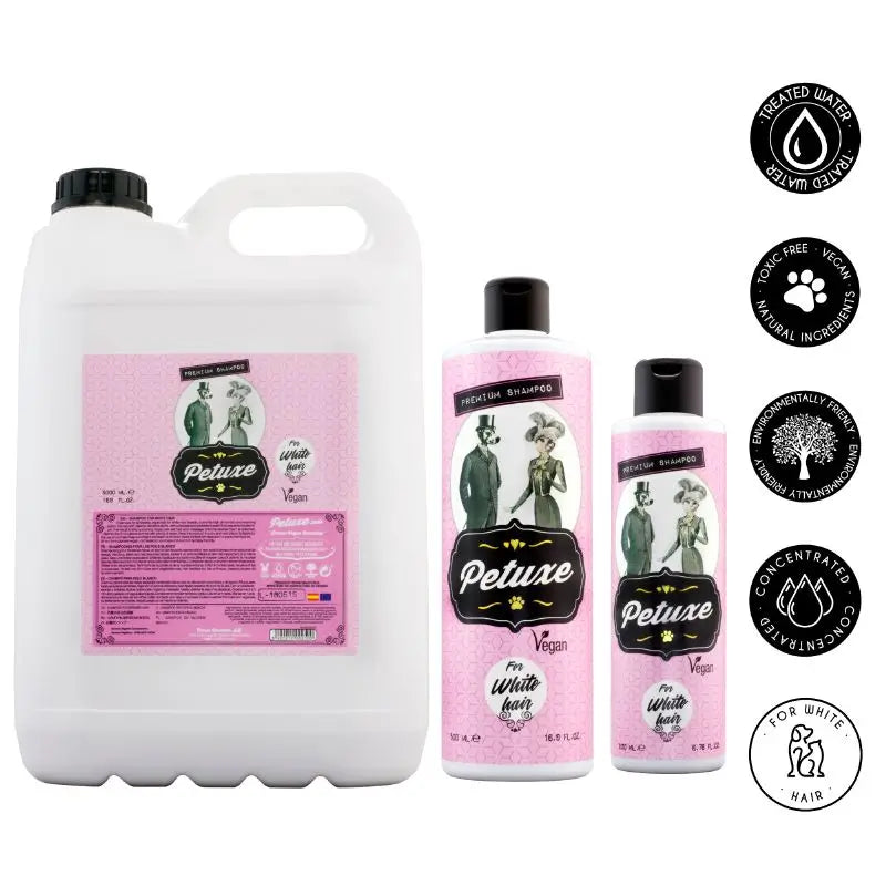 Petuxe Shampoo sbiancante per capelli bianchi 500 Ml