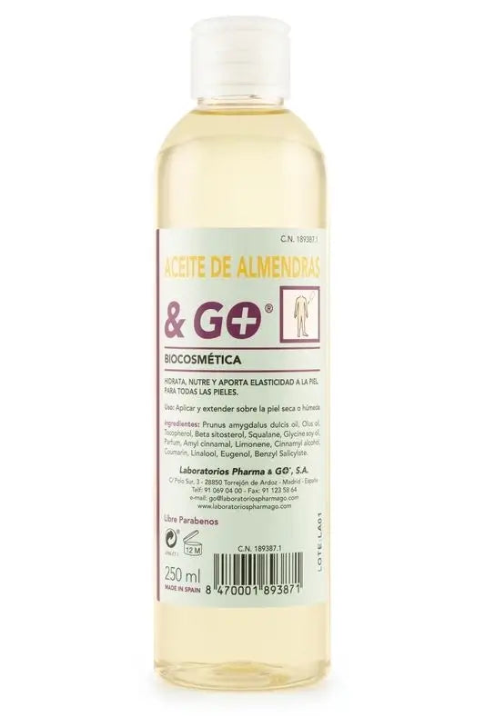 Pharma & Go Olio di mandorle dolci 250 ml.