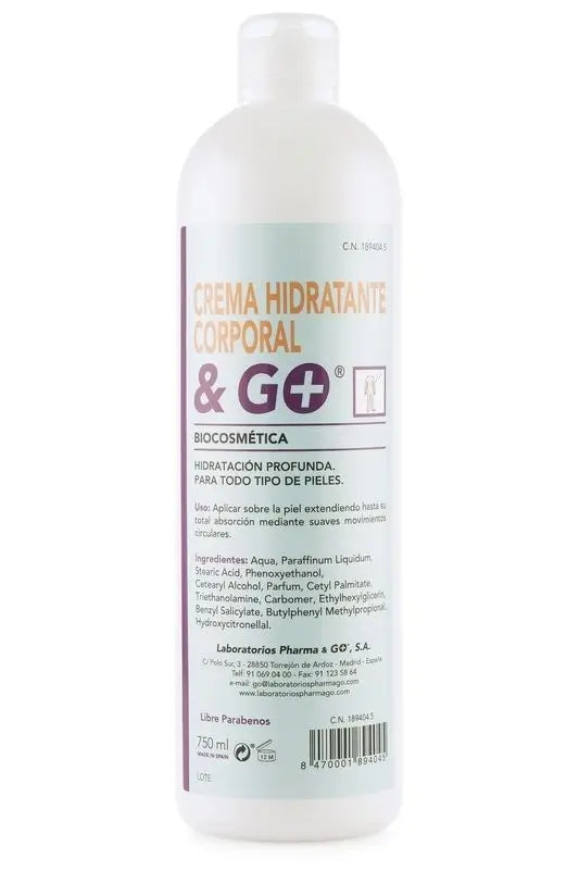 Pharma & Go Crema idratante per il corpo 750 ml.