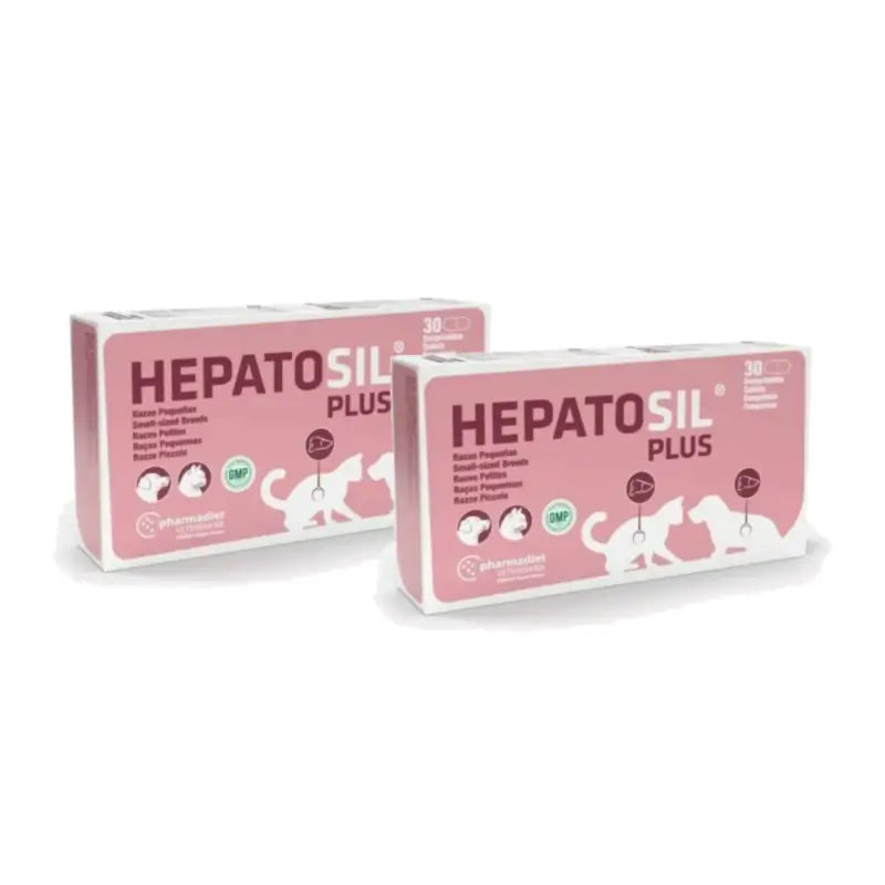 Pharmadiet Hepatosil Plus Razze di piccola taglia, confezione da 2 x 30 compresse