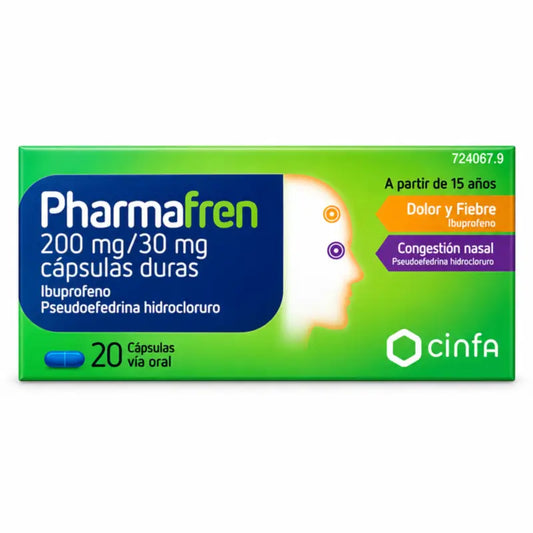 Pharmafren 200 mg/30 mg - 20 capsule