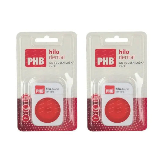 Filo interdentale Phb con cera, 2X50 M