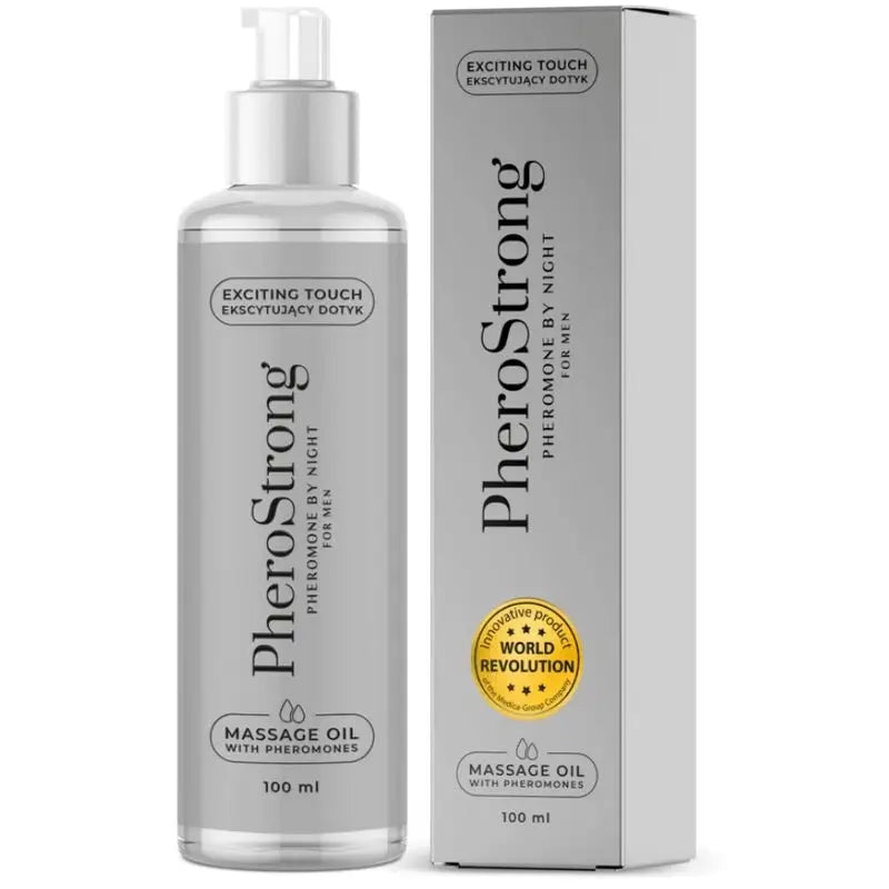 Pherostrong By Night Olio da massaggio per uomo, 100 ml