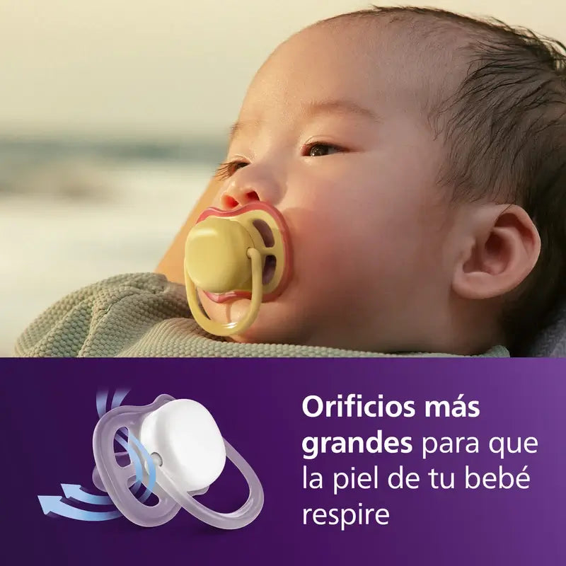 Philips Avent 2 dummies ultra air colori della natura 0-6m neutro
