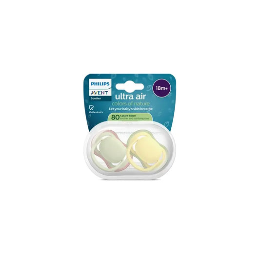 Philips Avent 2 dummies ultra air colori della natura +18m neutro