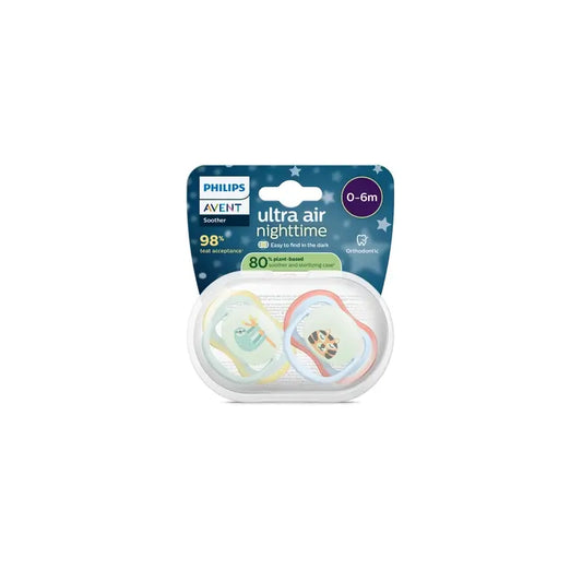 Philips Avent 2 ultra air succhietti notturni 0-6m bambino