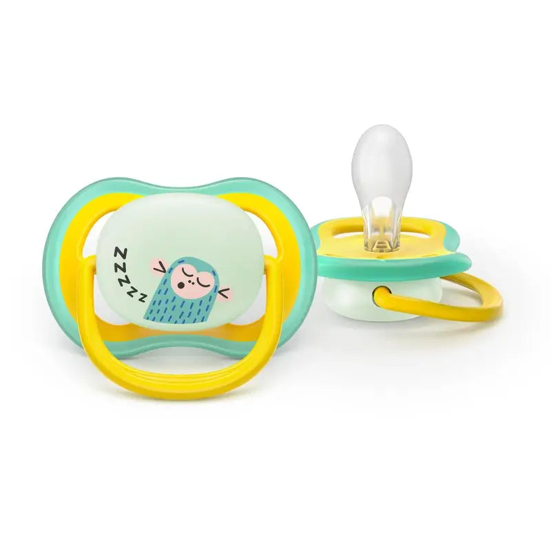 Philips Avent 2 dummies ultra air notte +18m bambino