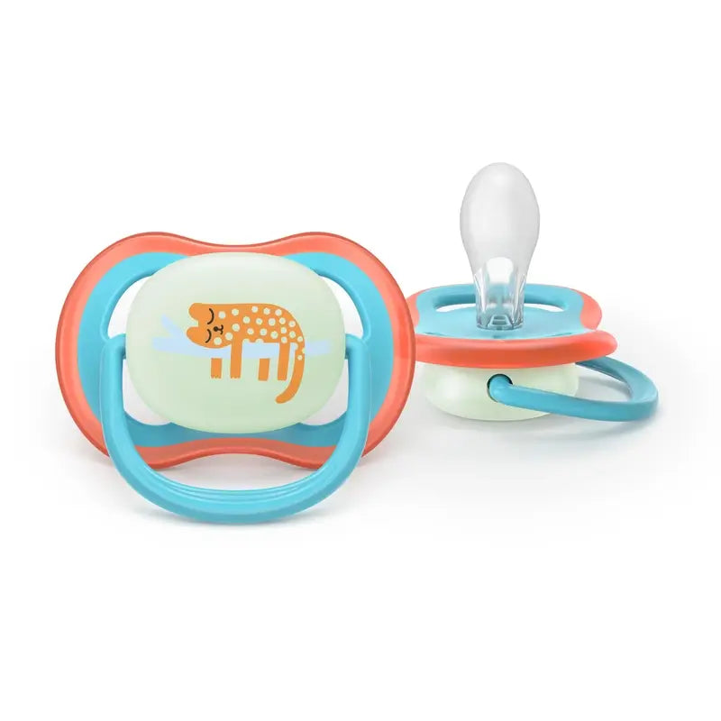 Philips Avent 2 dummies ultra air notte +18m bambino
