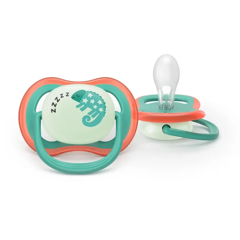 Philips Avent 2 dummies ultra air notturno 6-18m bambino