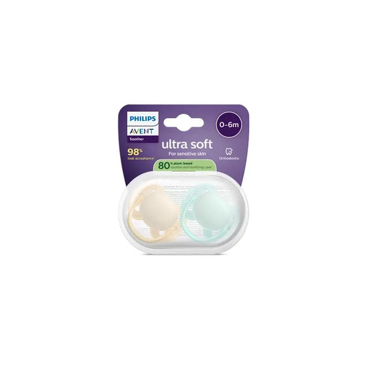 Philips Avent 2 ciucci ultra morbidi 0-6m neutri