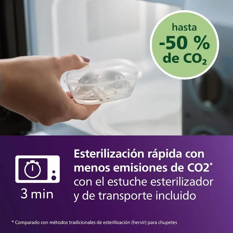 Philips Avent 2 succhietti ultra morbidi 0-6m bambina