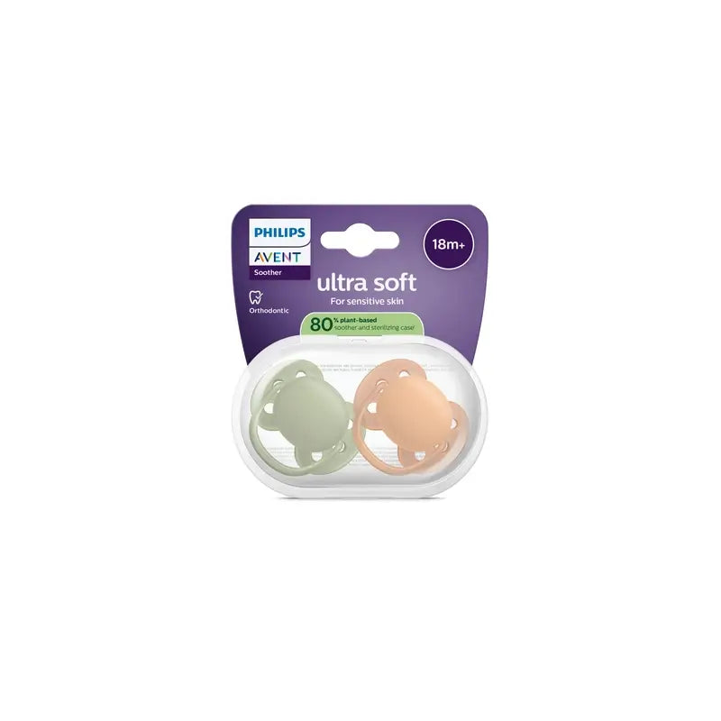 Philips Avent 2 succhietti ultra morbidi +18m neutro