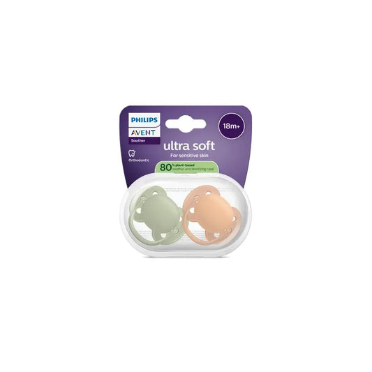 Philips Avent 2 succhietti ultra morbidi +18m neutro
