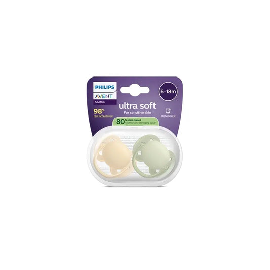 Philips Avent 2 ciucci ultra morbidi 6-18m neutri