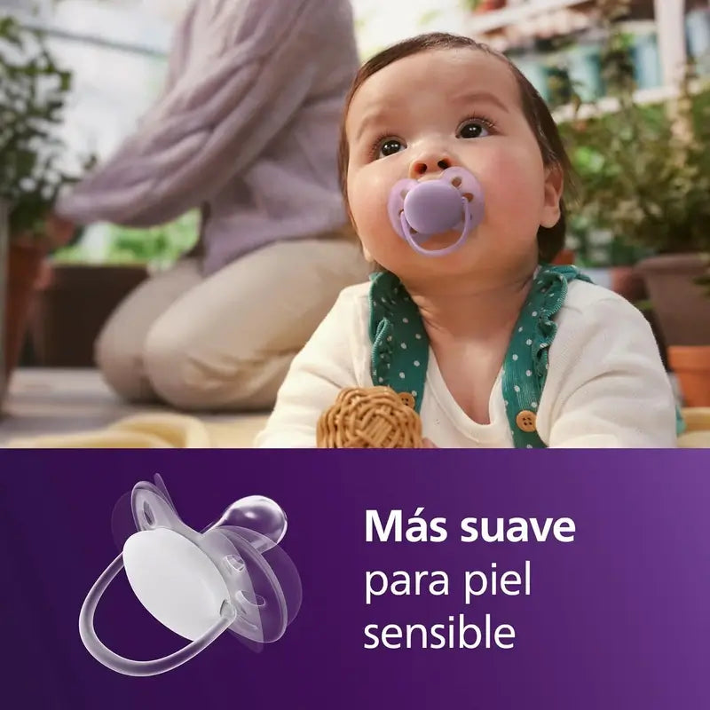 Philips Avent 2 succhietti ultra morbidi 6-18m bambina