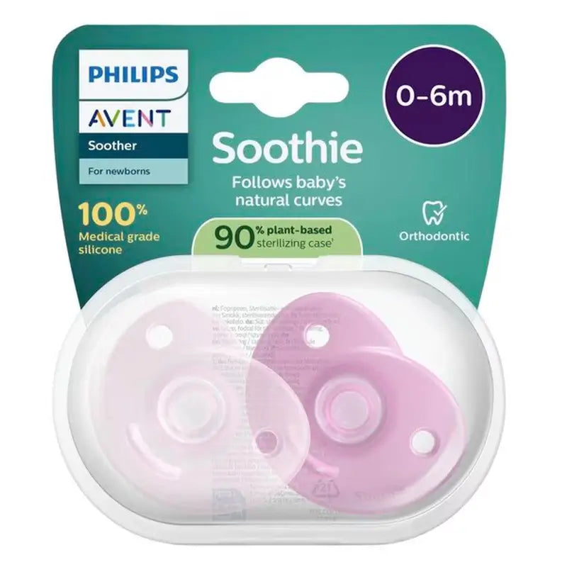Philips Avent Soothie Soothing 2 succhietti 0-6m bambina
