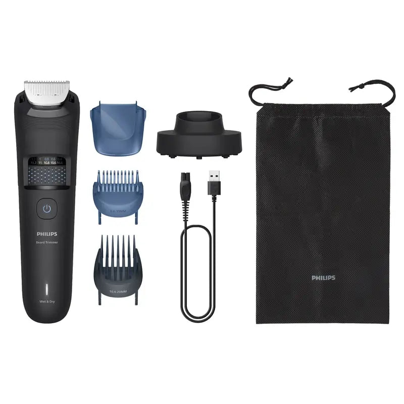Philips Regolabarba Serie 5000, Profilazione della barba con un regolabarba Regolabarba Raccoglitore di capelli