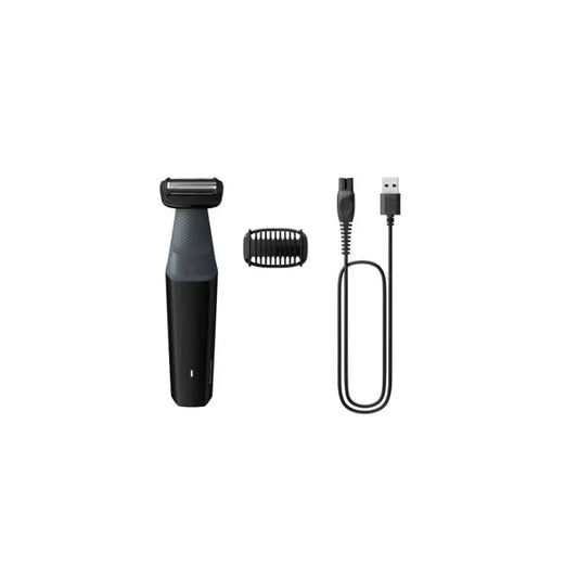 Philips Bodygroom Series 3000, tagliacapelli impermeabile per il corpo e l'igiene intima, grigio