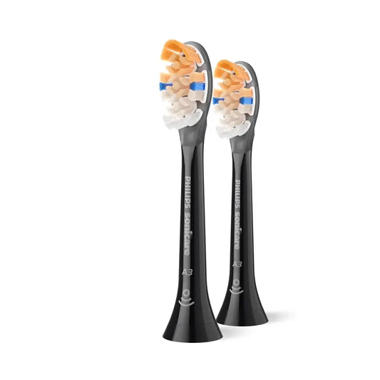Philips Sonicare Diamondclean Mini testine nere, confezione da 2 pezzi