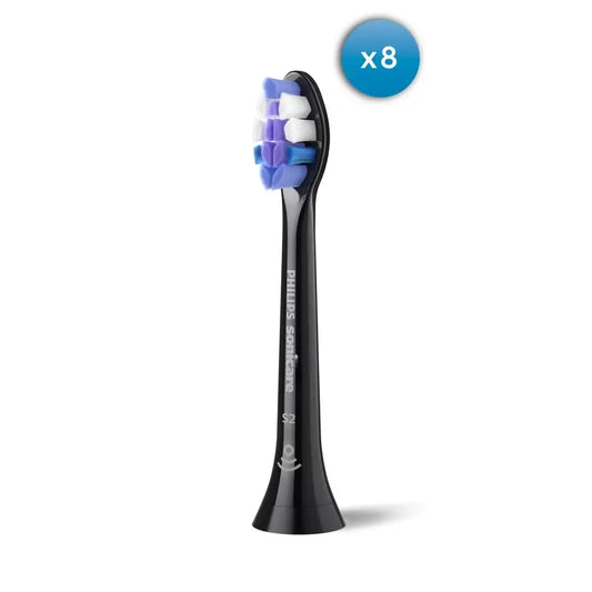 Philips Sonicare Proresults Testine Sonicare nere, confezione da 8 pz.