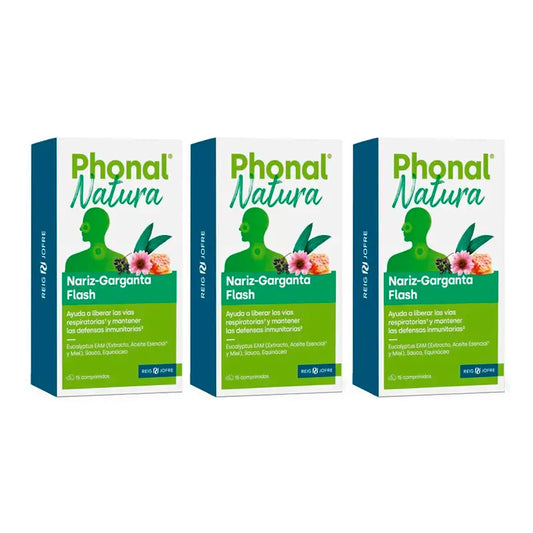 Phonal Natura Triplo Flash naso-gola, 3 x 15 compresse
