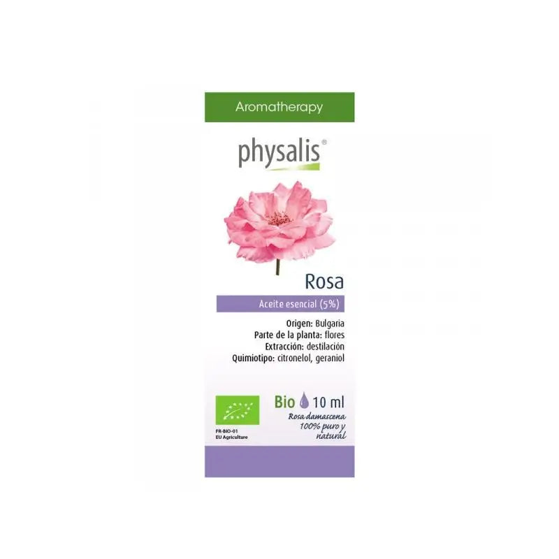 Olio essenziale di rosa Physalis Bio 5% , 10 ml