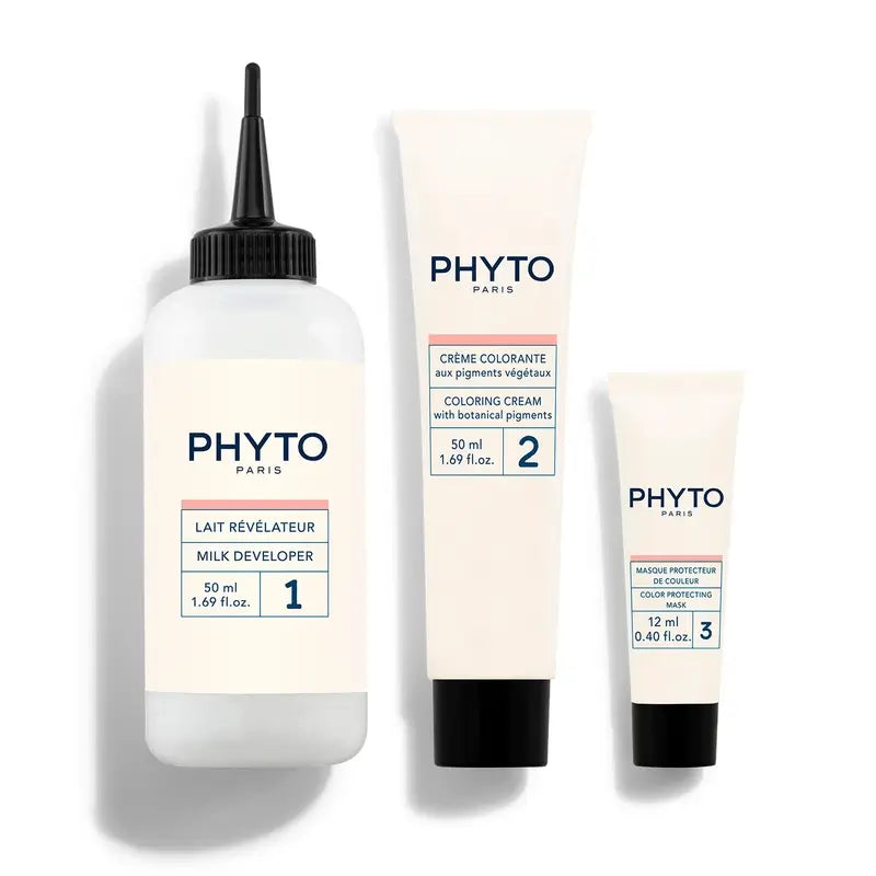 Phyto Colouring 6.34 Biondo Scuro Rame - Kit di colorazione permanente, 110 ml