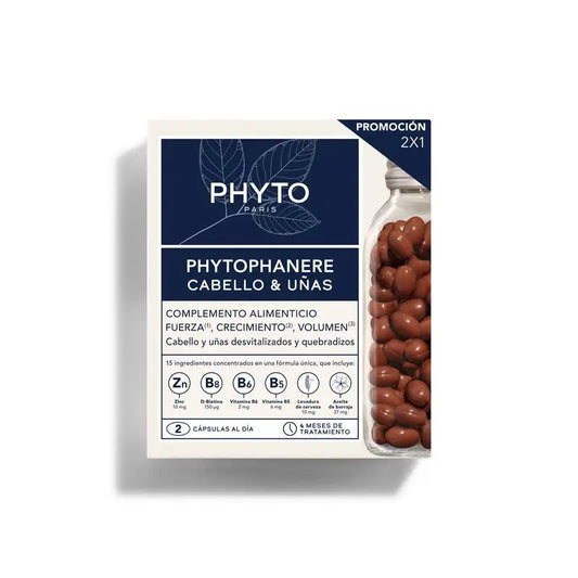 Trattamento per la perdita di capelli e unghie Phytophanere 2 x 120 capsule