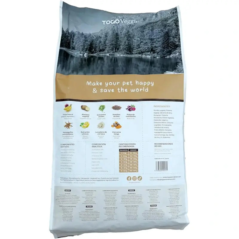 Togo Alimento ipoallergenico vegano per cani, 4 kg