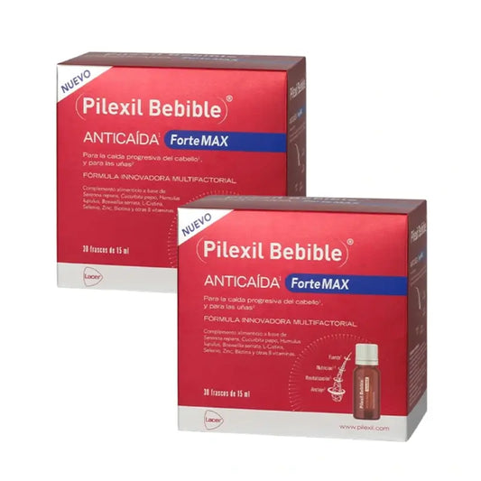 Pilexil Anticaida Forte Bevibile Max Duplo 2 Mesi, 30 unità x 15 ml