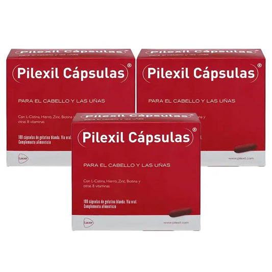 Pilexil Capsule per la perdita dei capelli, confezione da 3 x100 capsule