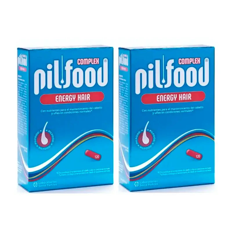 Pilfood Complex Nutrienti per capelli e unghie, confezione da 2 x 120 compresse