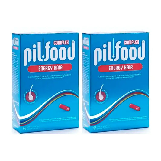 Pilfood Complex Nutrienti per capelli e unghie, confezione da 2 x 120 compresse