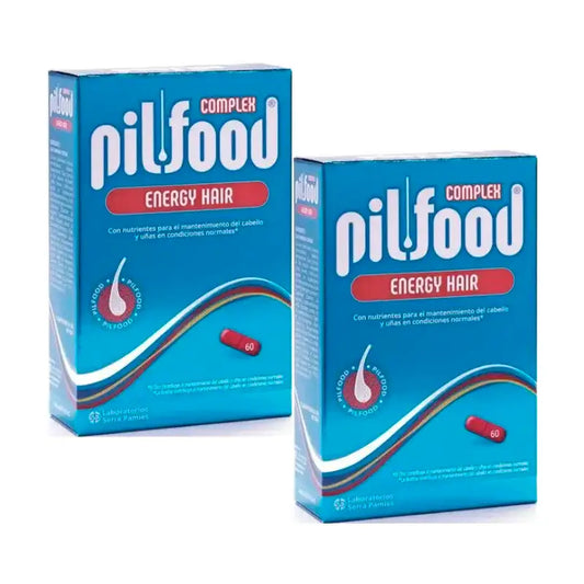 Pilfood Complex Nutrienti per capelli e unghie, confezione da 2 x 60 compresse