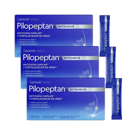 Pilopeptan Intensive Hair and Nails, confezione da 3 x 15 bustine